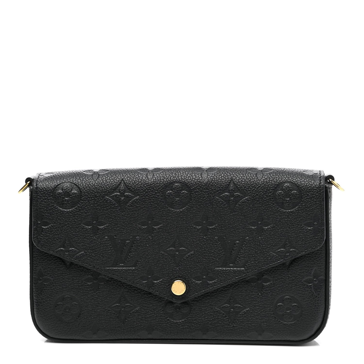 Louis Vuitton Empreinte Pochette Felicie Chain Wallet Black 1 of 8