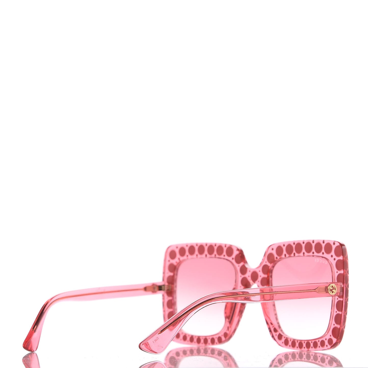 Crystal Square Frame Sunglasses GG0148S Pink