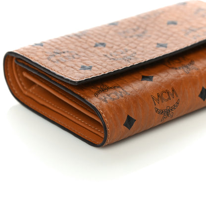 MCM Visetos Trifold Wallet Cognac 8 of 10
