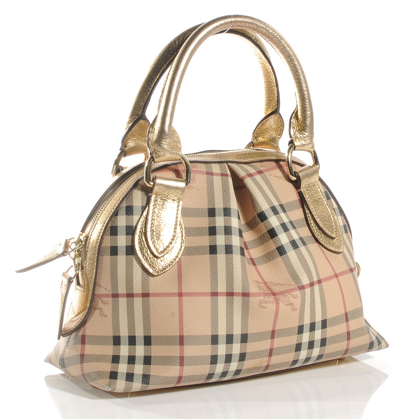 Haymarket Check Small Bowler Gold