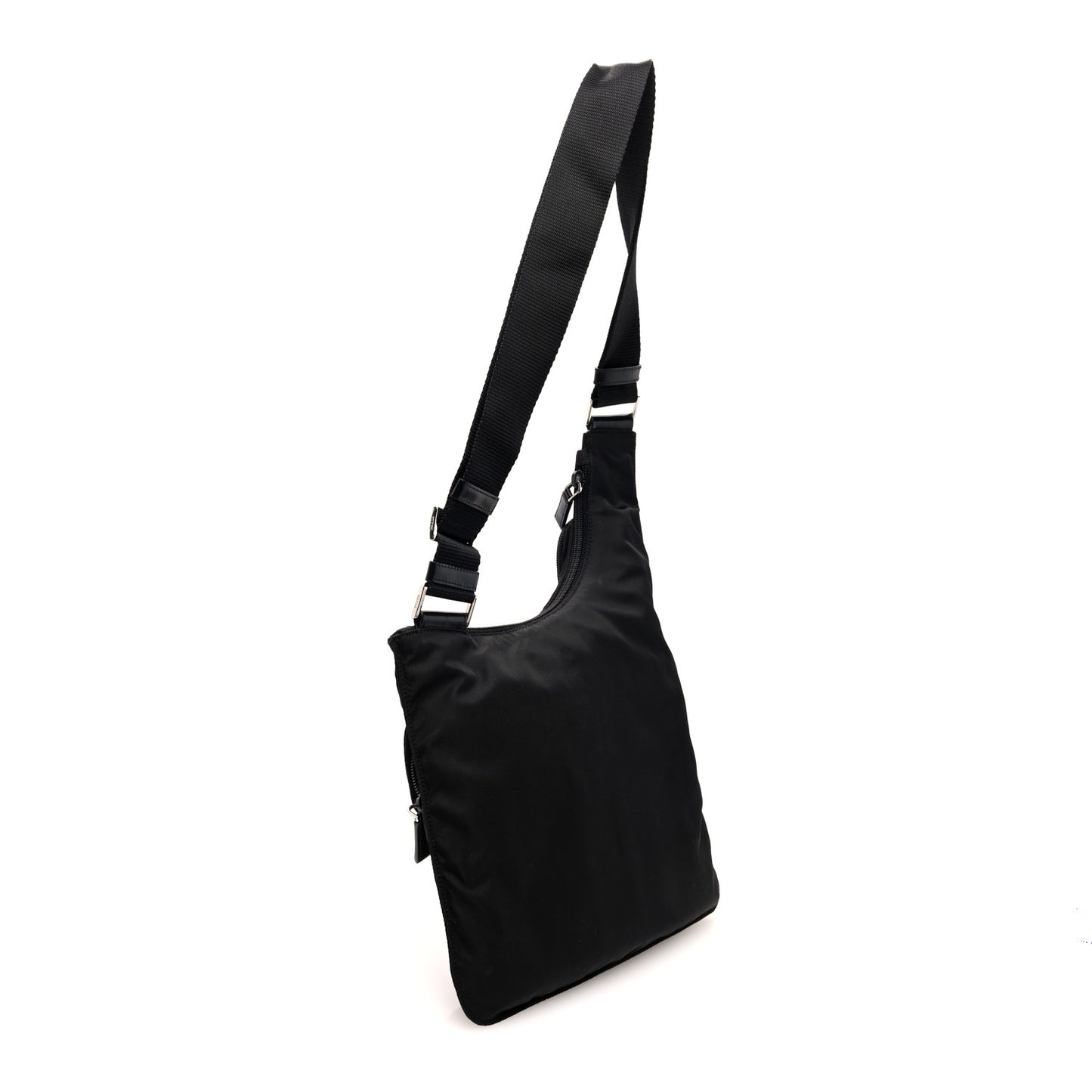 Nylon Vela Sling Messenger Bag Black