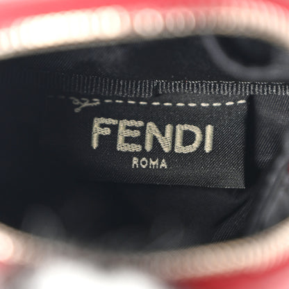 Fendi Vitello Dolce Elaphe Crystal Nutria Fox Fur Monster Eyes Mini Backpack Charm Ribes Natural Multicolor 3 of 5