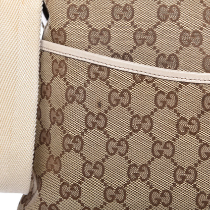 Gucci Monogram Calfskin Perforated Medium Flat Messenger Bag Off White 10 of 12