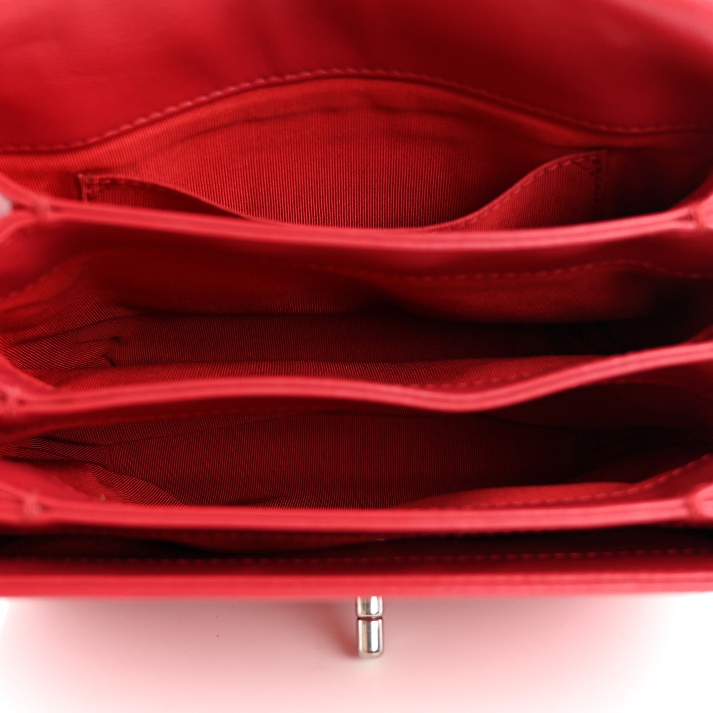 Calfskin Mini Tramezzo Flap Red