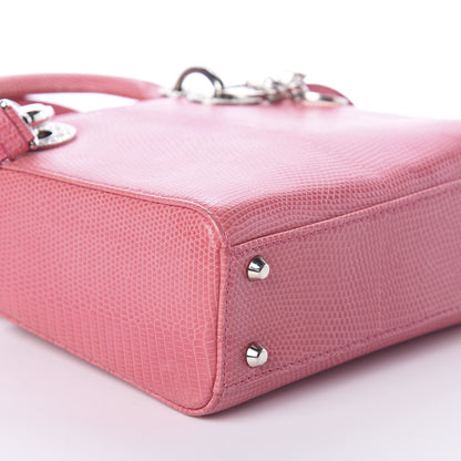 Christian Dior Lizard Swarovski Crystal Mini Lady Dior Pink 8 of 9