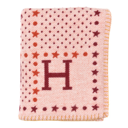 Hermes Wool Cashmere Western And Company Blanket Rouge H 1 of 4
