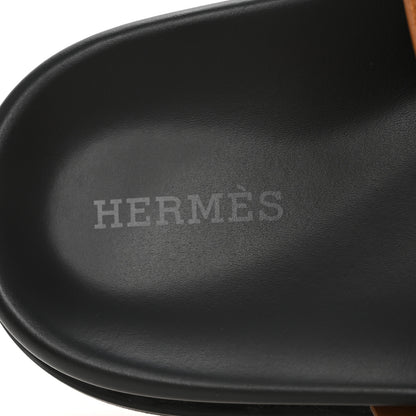 Hermes Suede Goatskin Womens Chypre Sandals 36.5 Naturel 8 of 10