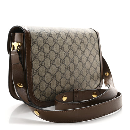 Gucci GG Supreme Monogram Horsebit 1955 Shoulder Bag Beige Brown Sugar 3 of 11