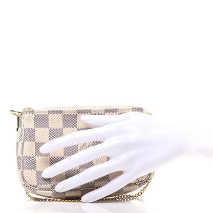 Louis Vuitton Damier Azur Mini Pochette Accessories 2 of 9
