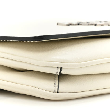 Prada Glace Calfskin Chain Crossbody Bag White 10 of 10