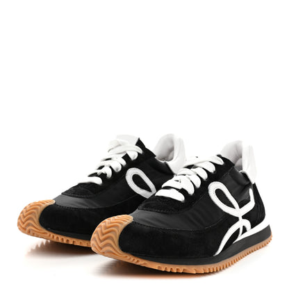 Loewe Nylon Suede Flow Runners Sneakers 40 Black 4 of 10