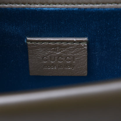 Gucci Velvet Moon Calfskin Crystal GG Monogram Small Dionysus Shoulder Bag Dark Olive Rose Gold 6 of 11