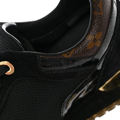 Louis Vuitton Suede Monogram Run Away Sneakers 36.5 Black 15 of 21