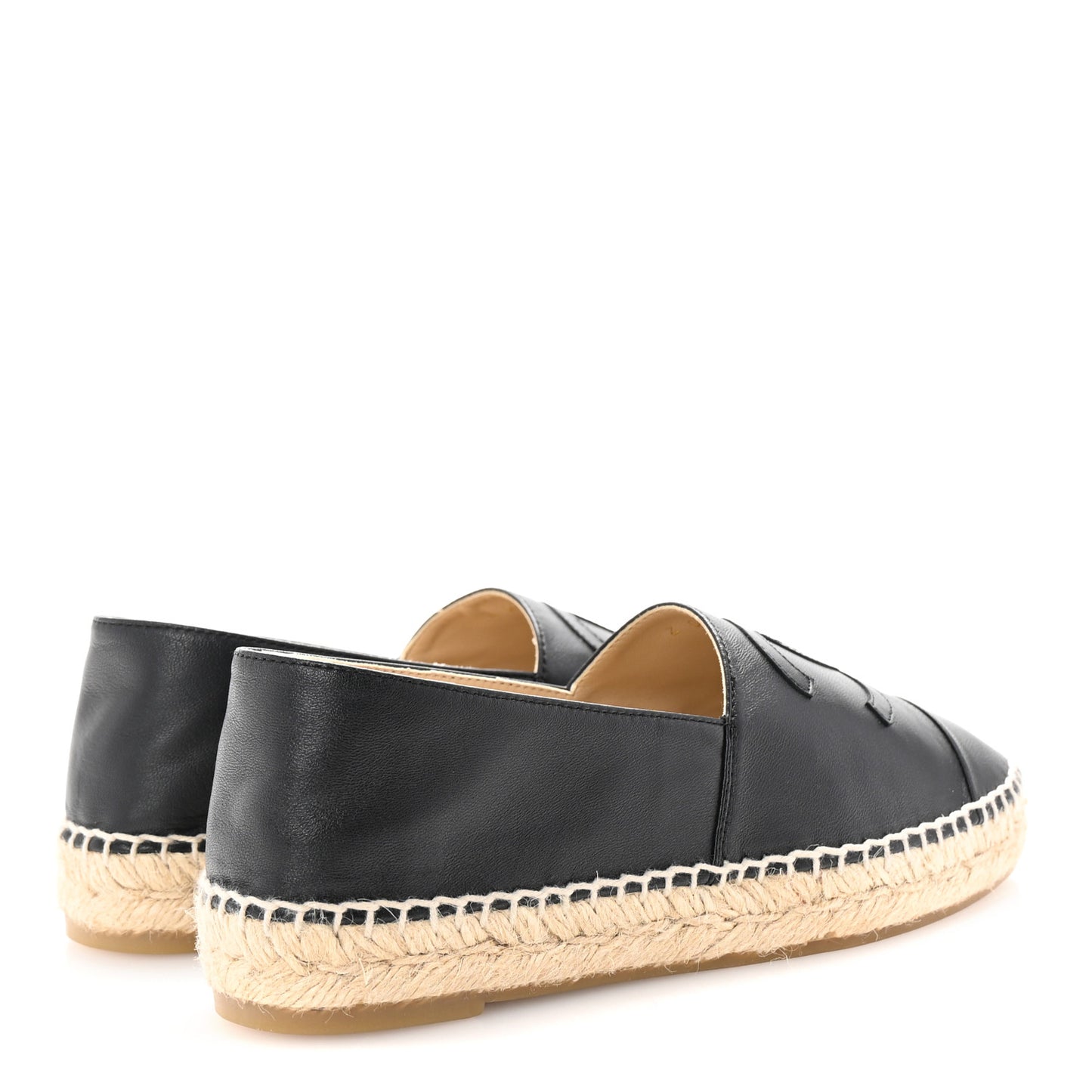 Lambskin CC Espadrilles 38 Black