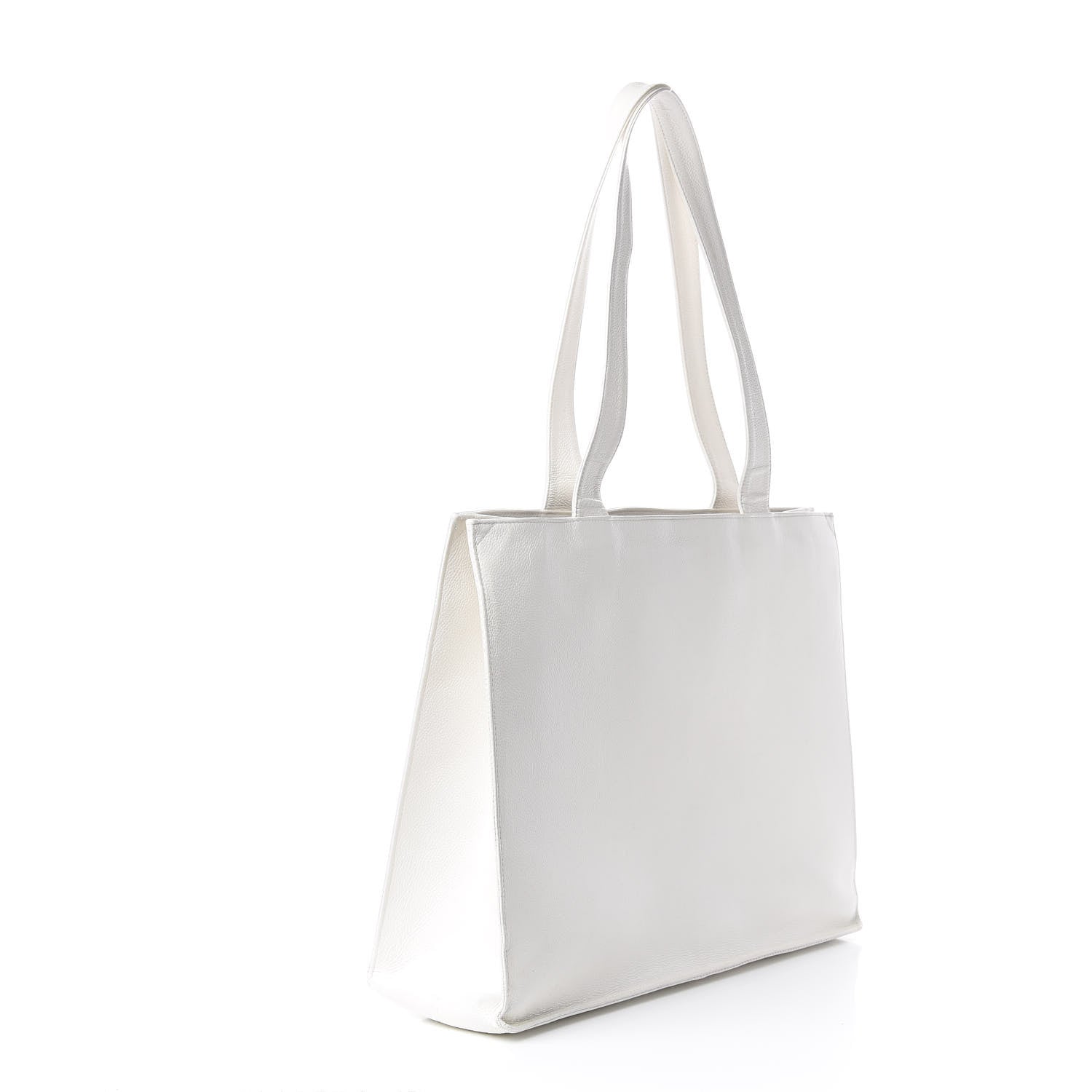 Chanel Caviar CC Tote White 2 of 16