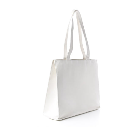 Chanel Caviar CC Tote White 2 of 16