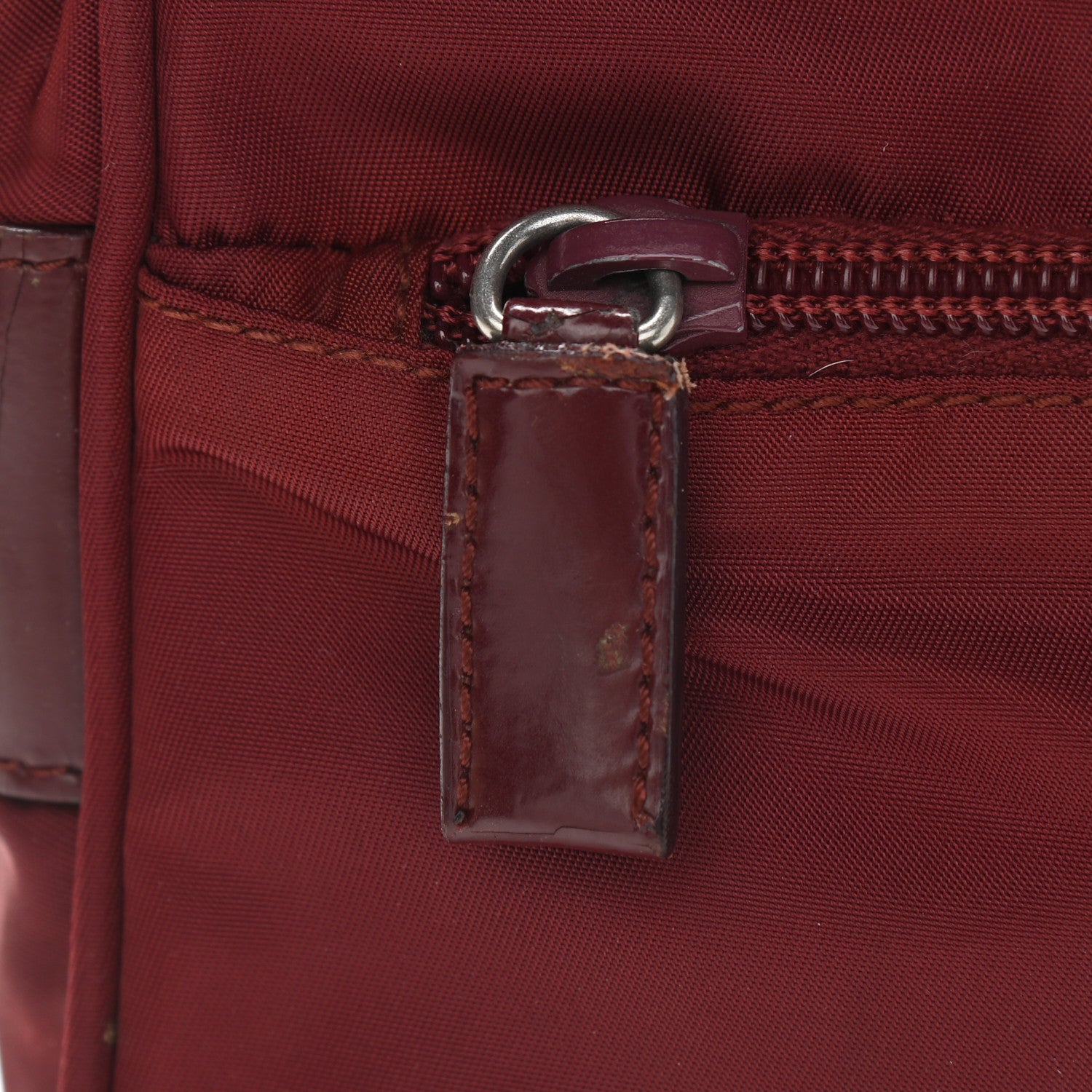 Prada Tessuto Nylon Crossbody Bag Granato 10 of 11