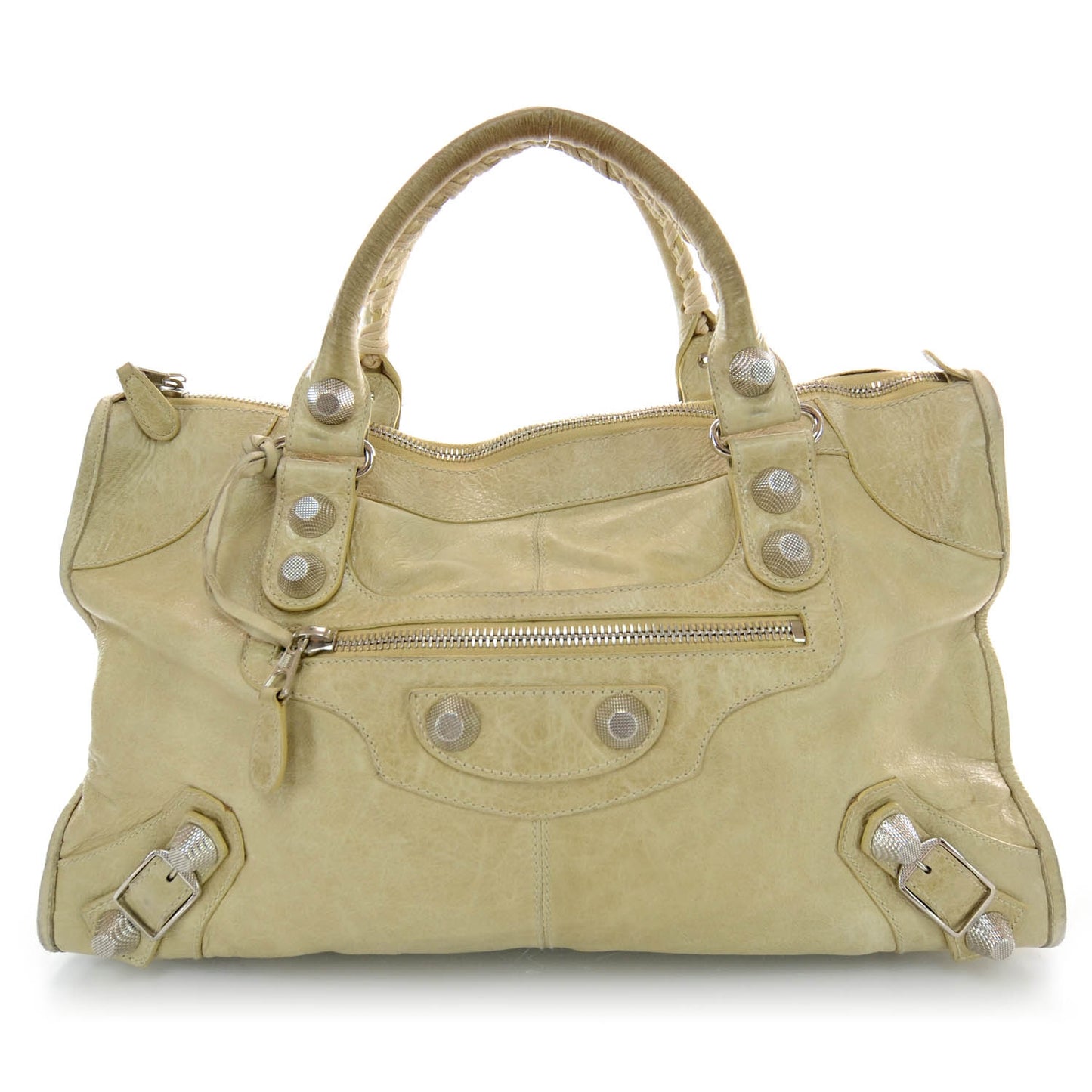 Agneau Giant 21 Silver Hardware Work Praline