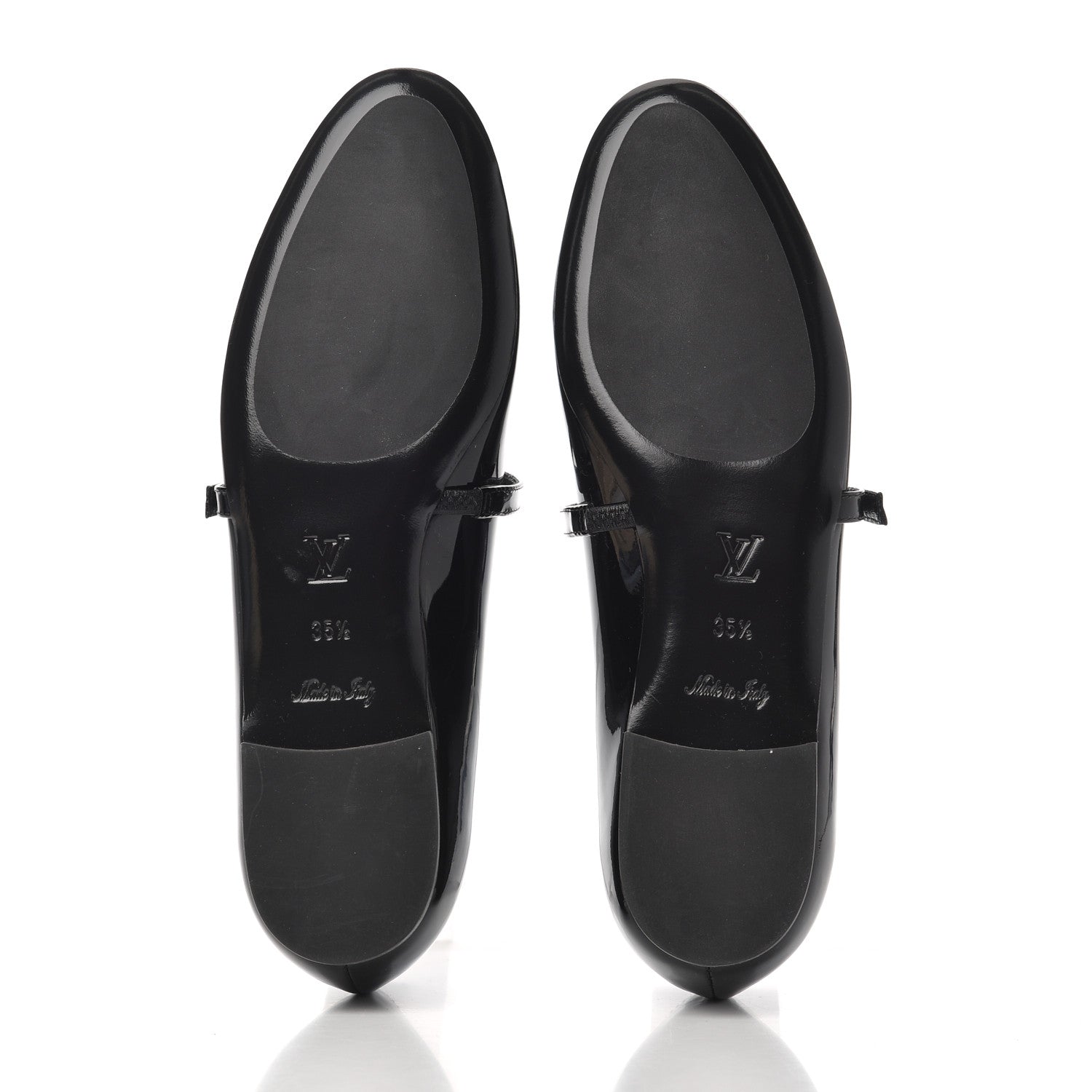 Louis Vuitton Patent Uniformes Ballet Flats 35.5 Black 5 of 13