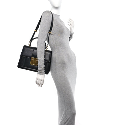 Tom Ford Shiny Goatskin Top Handle Day Bag Black 2 of 9