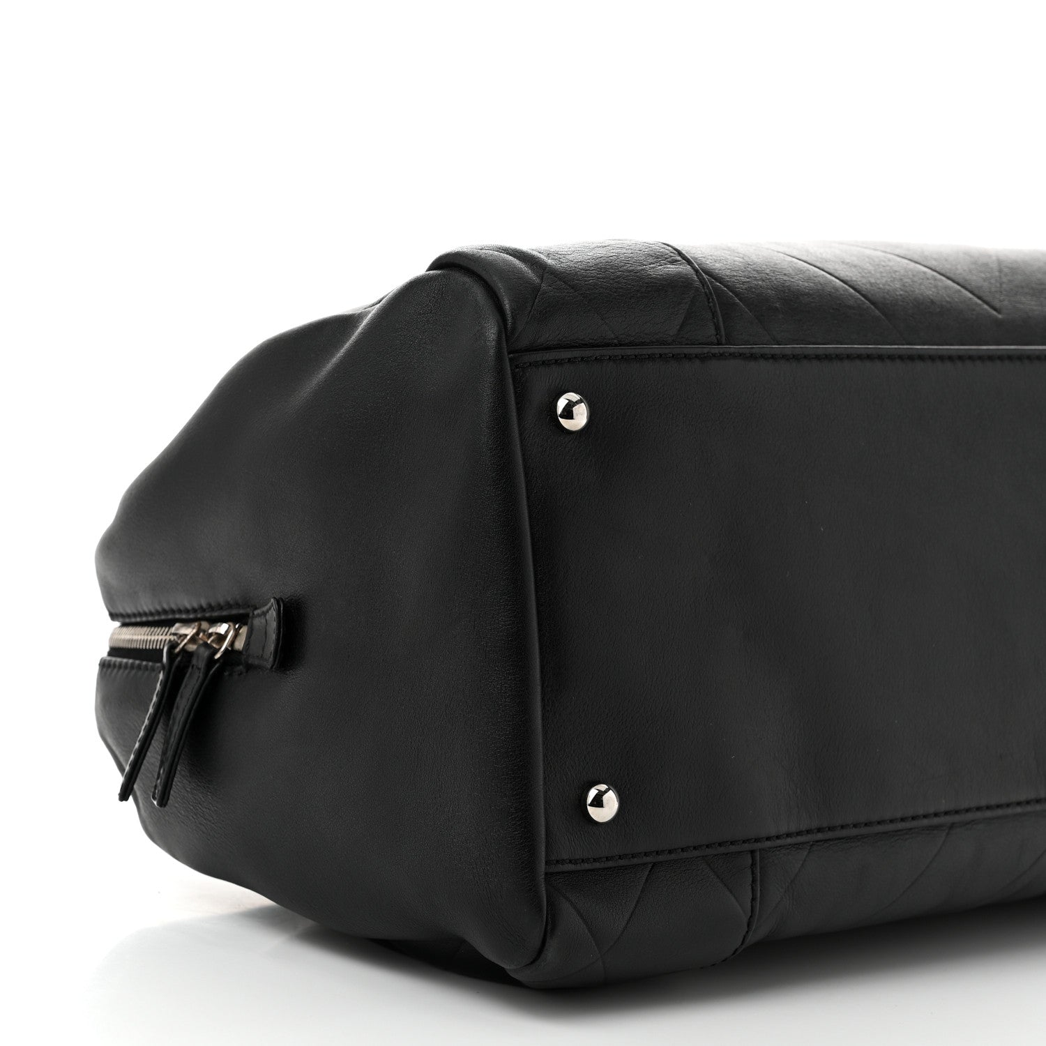Chanel Calfskin CC Chevron All Day Long Boston Black 9 of 11