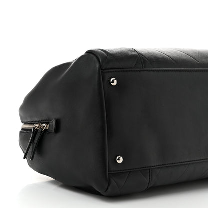Chanel Calfskin CC Chevron All Day Long Boston Black 9 of 11