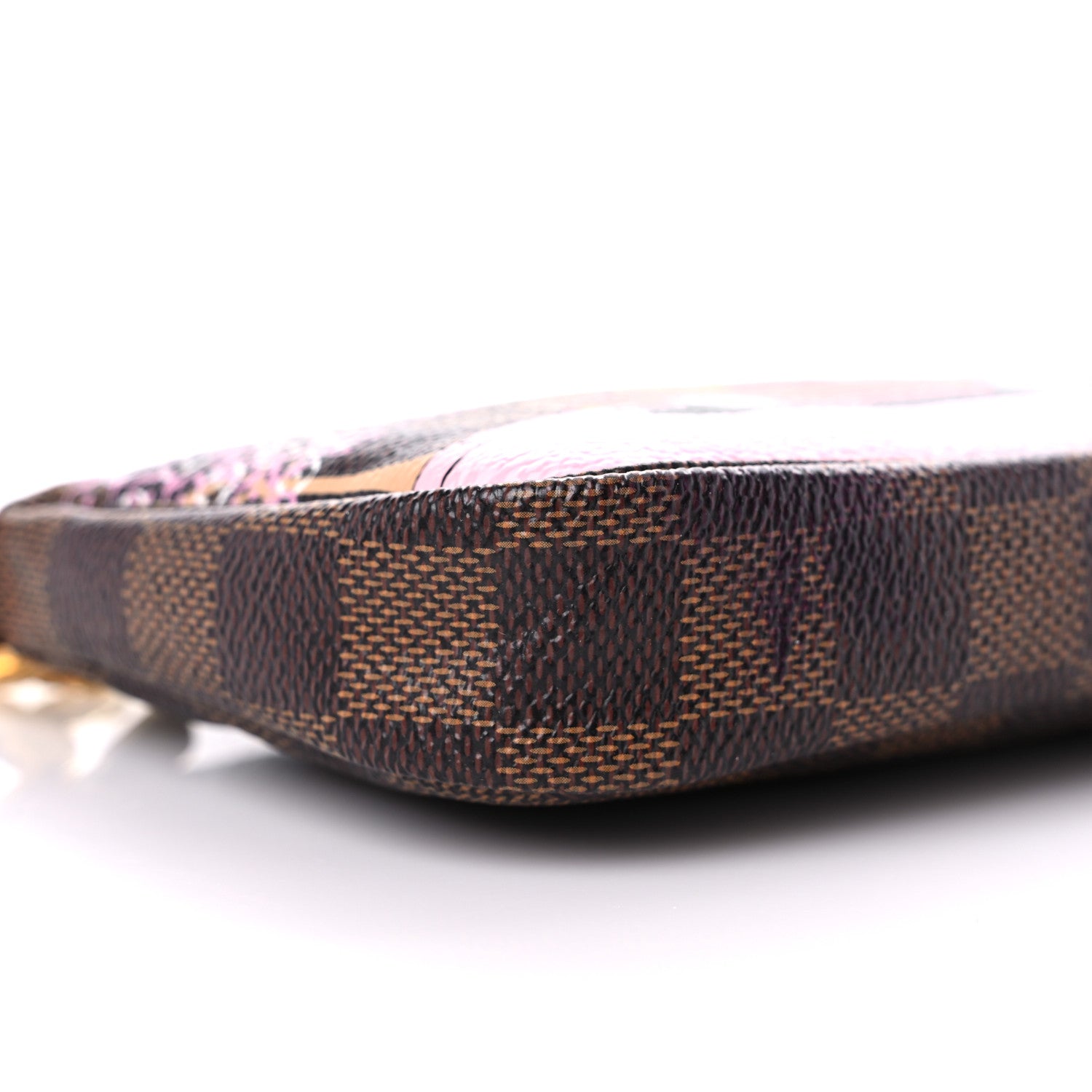 Louis Vuitton Damier Ebene 2019 Christmas Animation Mini Pochette Accessories Red 8 of 11