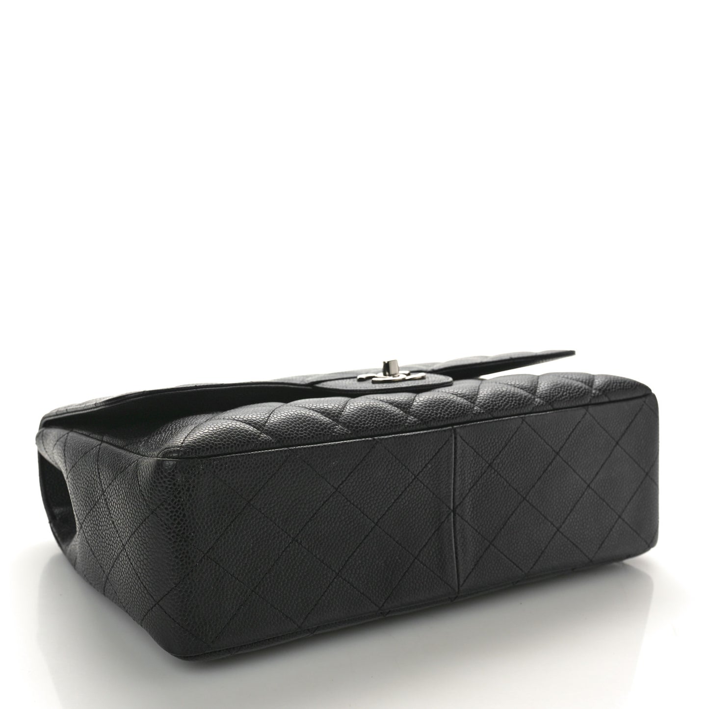 Caviar Quilted Jumbo Single Flap Black