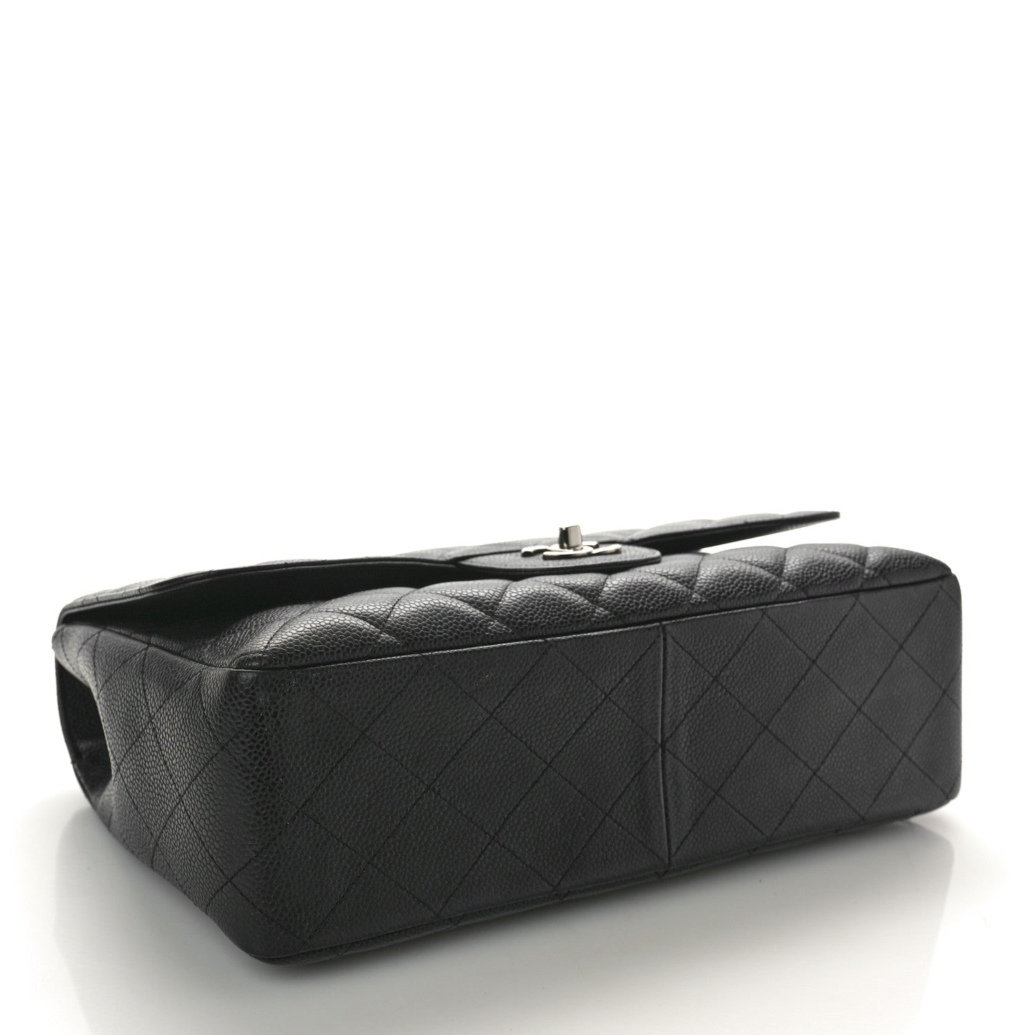 Chanel Caviar Quilted Jumbo Single Flap Black 4 of 10