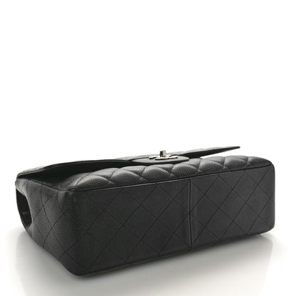 Chanel Caviar Quilted Jumbo Single Flap Black 4 of 10