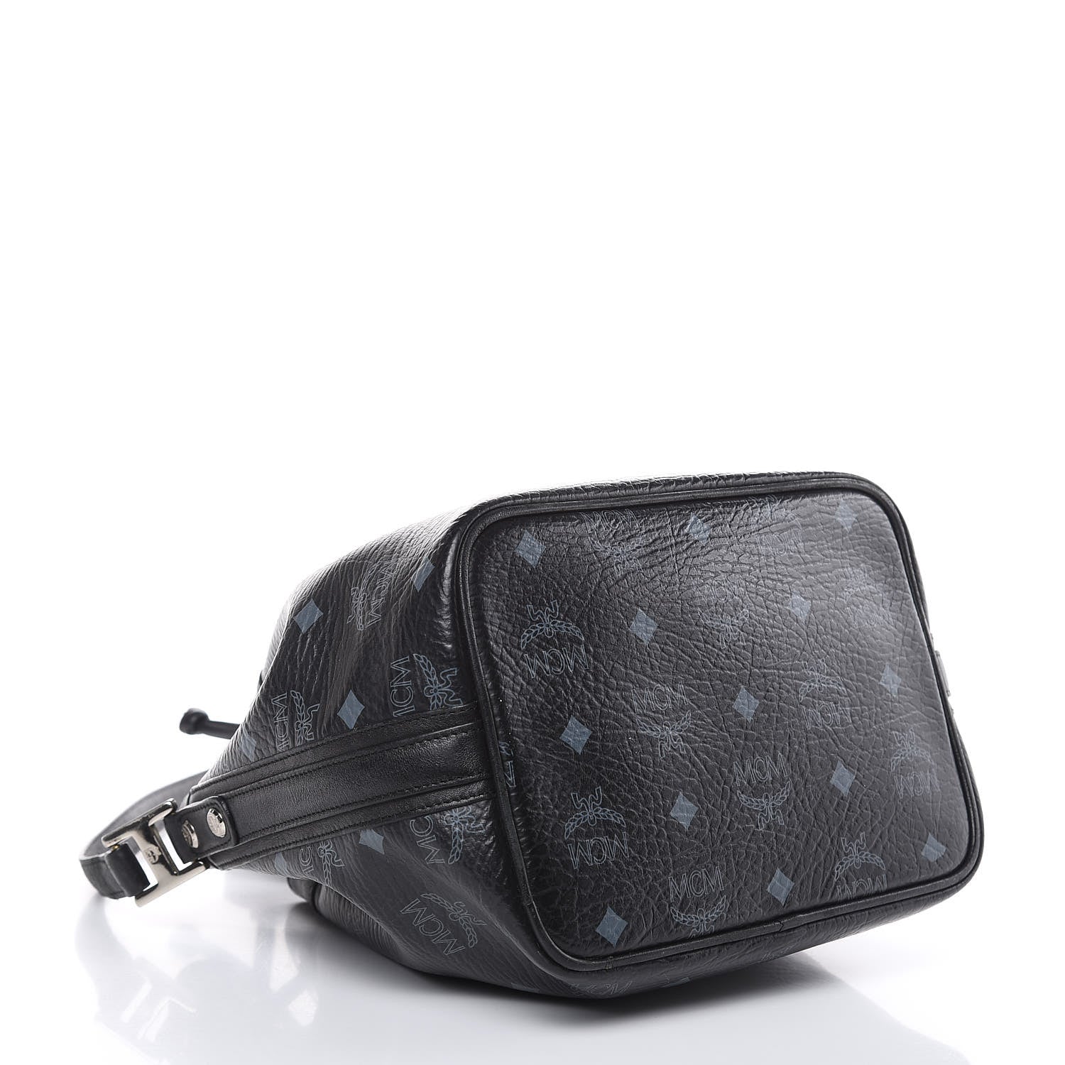 MCM Visetos Essential Drawstring Bucket Bag Black 4 of 16