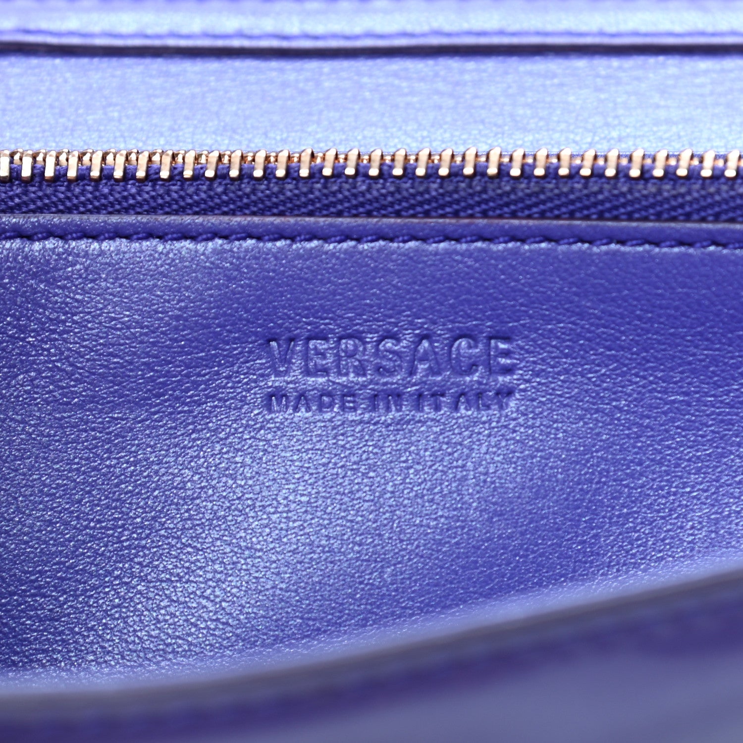 Versace Patent Tribute Wallet On Chain Purple 6 of 10