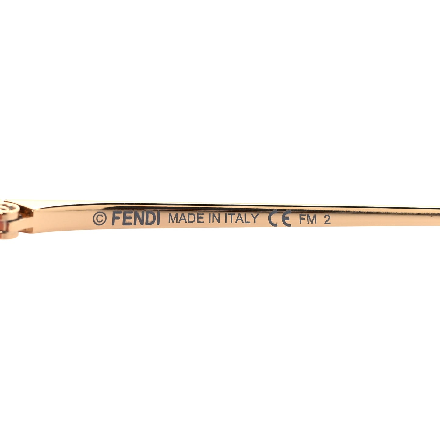 Metal Aviator Sunglasses FF0286/S Rose Gold
