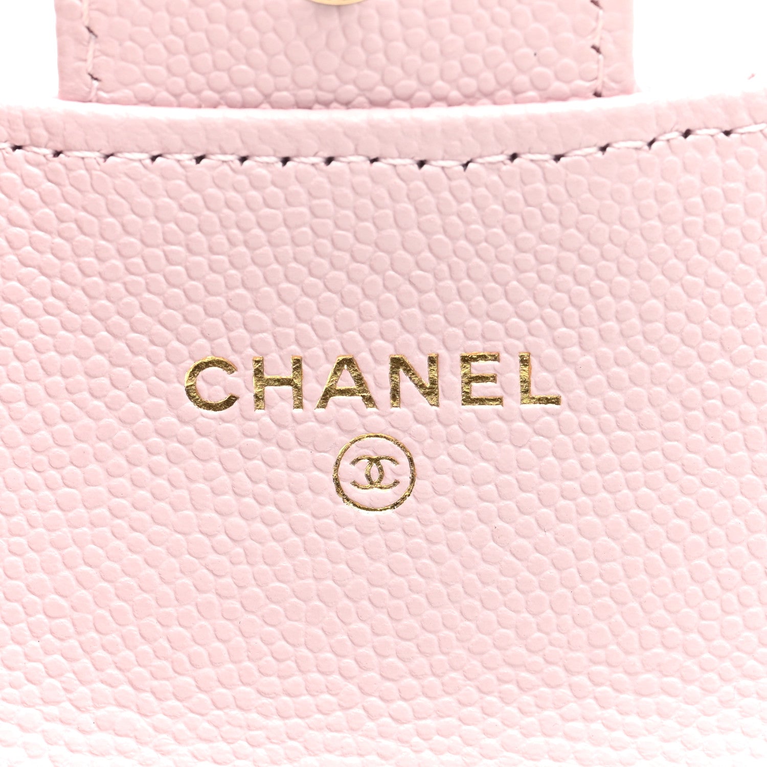 Chanel Caviar Quilted Flap Card Holder Wallet Light Pink 6 of 7
