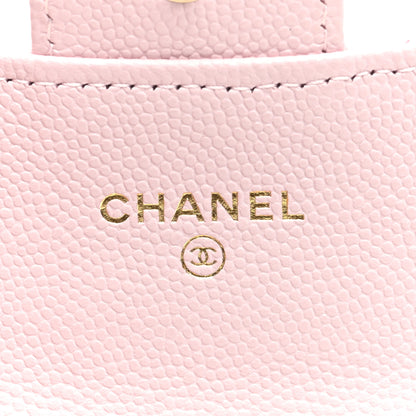 Chanel Caviar Quilted Flap Card Holder Wallet Light Pink 6 of 7