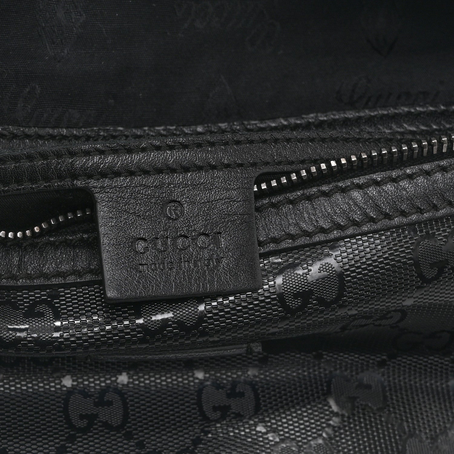 Gucci Imprime Monogram Belt Bag Black 6 of 11