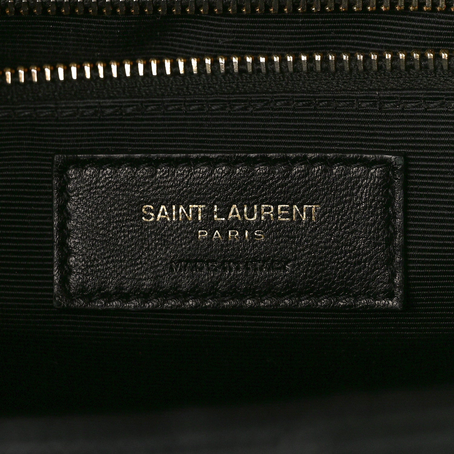 Saint Laurent Grain De Poudre Matelasse Chevron Large Monogram Satchel Black 6 of 9