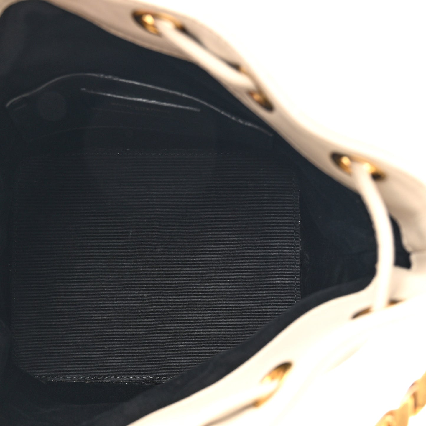Lambskin Quilted Small Emmanuelle Bucket Bag  Antique Vintage