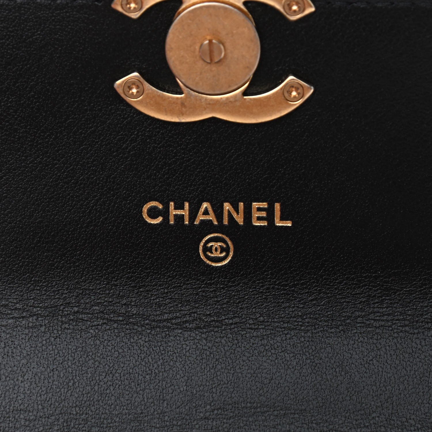 Chanel Calfskin Quilted Perfect Fit Coin Purse With Chain Black 6 of 10