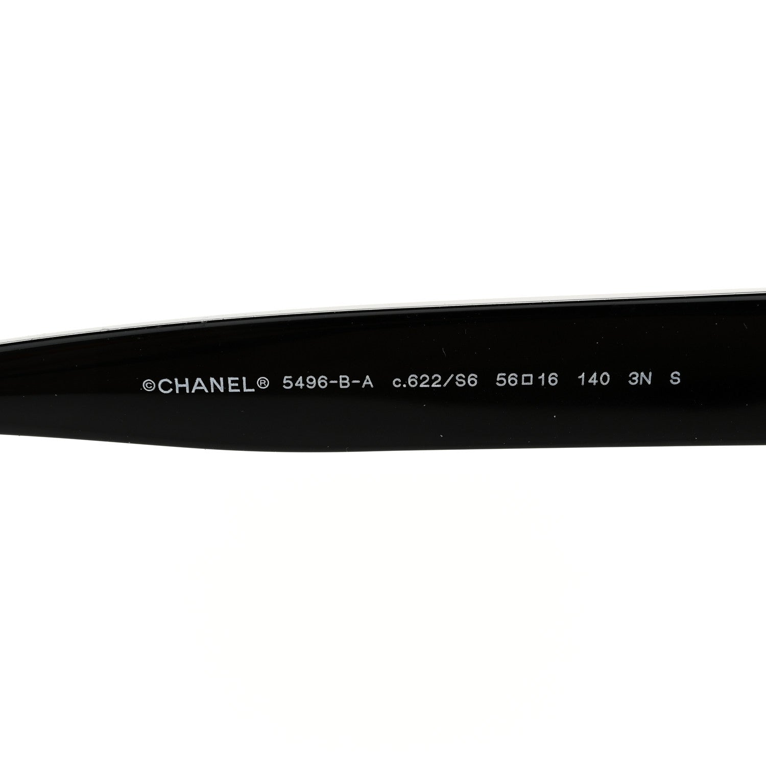 Chanel Acetate Crystal CC Rectangle Sunglasses 5496-B Black 5 of 7