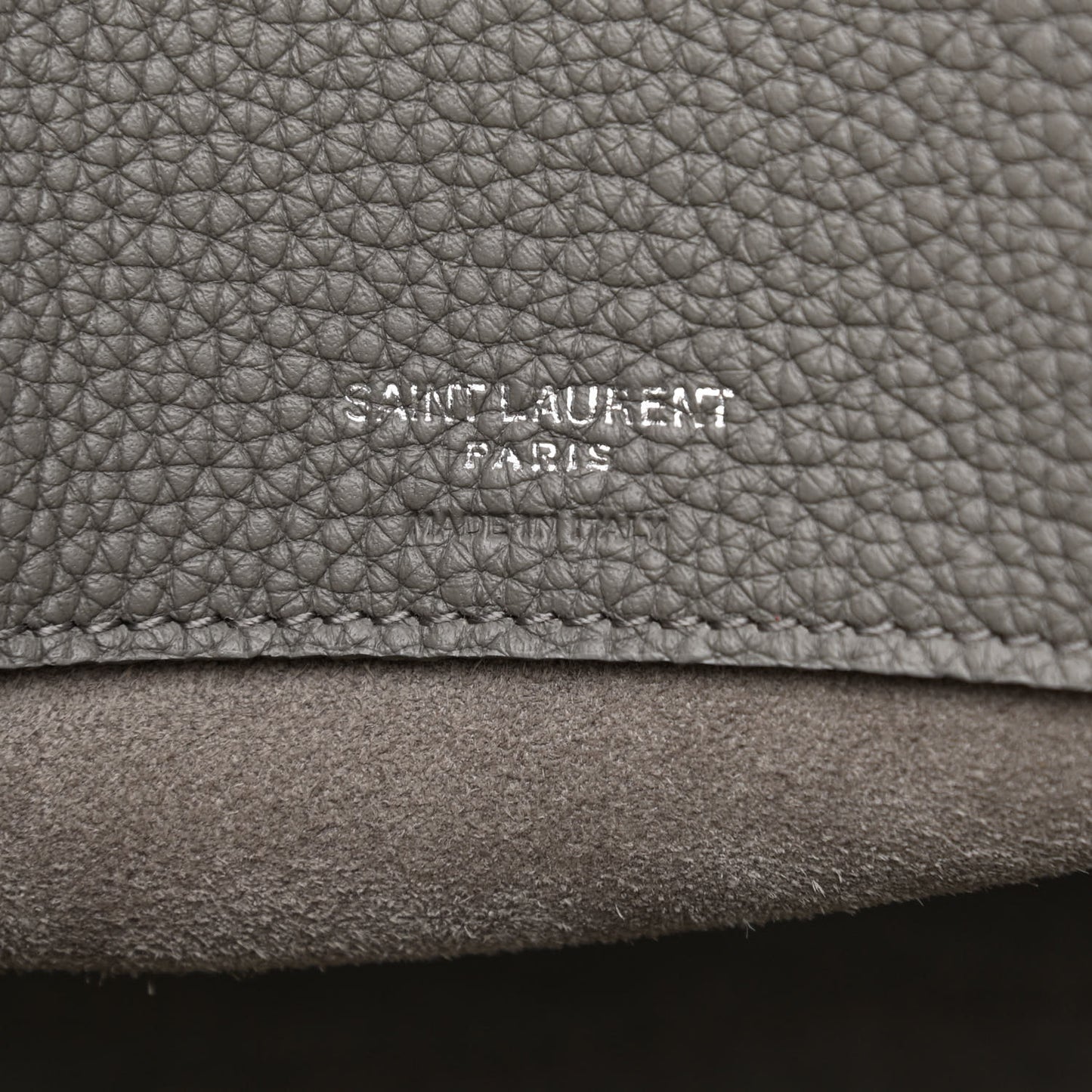 Grained Calfskin Small Supple Sac De Jour Mouse Grey