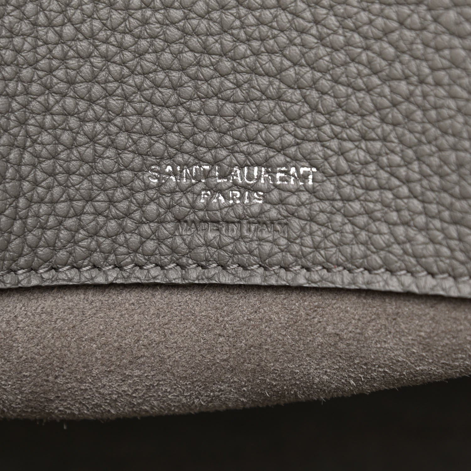Saint Laurent Grained Calfskin Small Supple Sac De Jour Mouse Grey 6 of 10