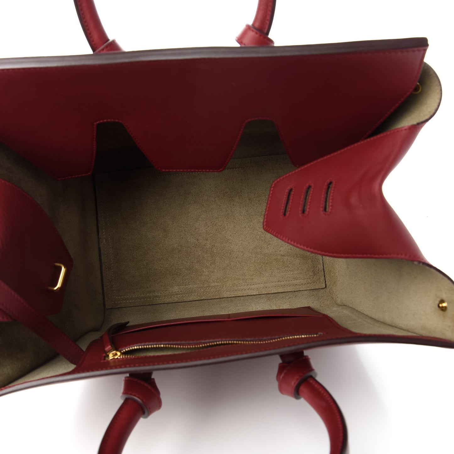 Smooth Calfskin Small Tie Knot Tote Red