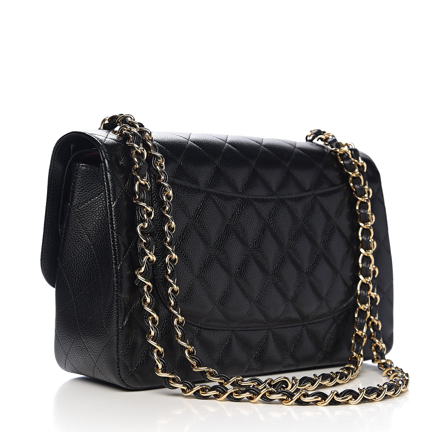 Chanel Caviar Quilted Jumbo Double Flap Black 2 of 11