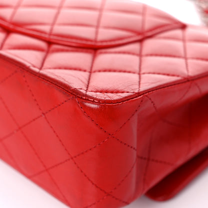 Chanel Lambskin Quilted Medium Double Flap Red 10 of 25
