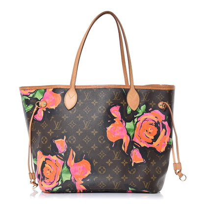 Louis Vuitton Monogram Roses Neverfull MM 1 of 12