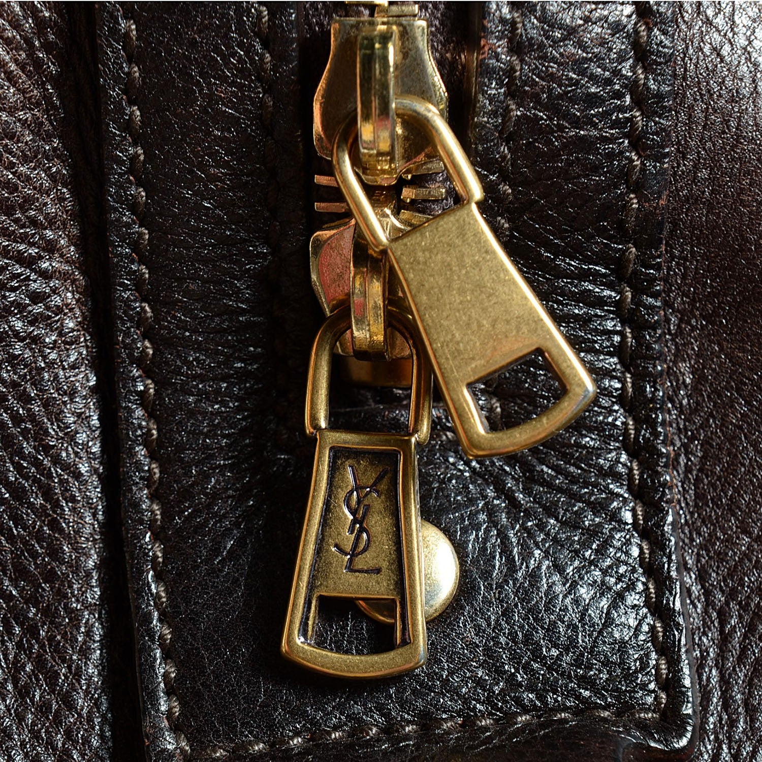 Saint Laurent Calfskin Oversized Muse Brown 6 of 9