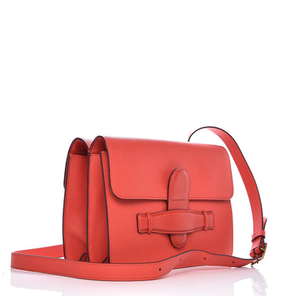 Celine Baby Grained Calfskin Medium Symmetrical Bag Vermillion 3 of 13