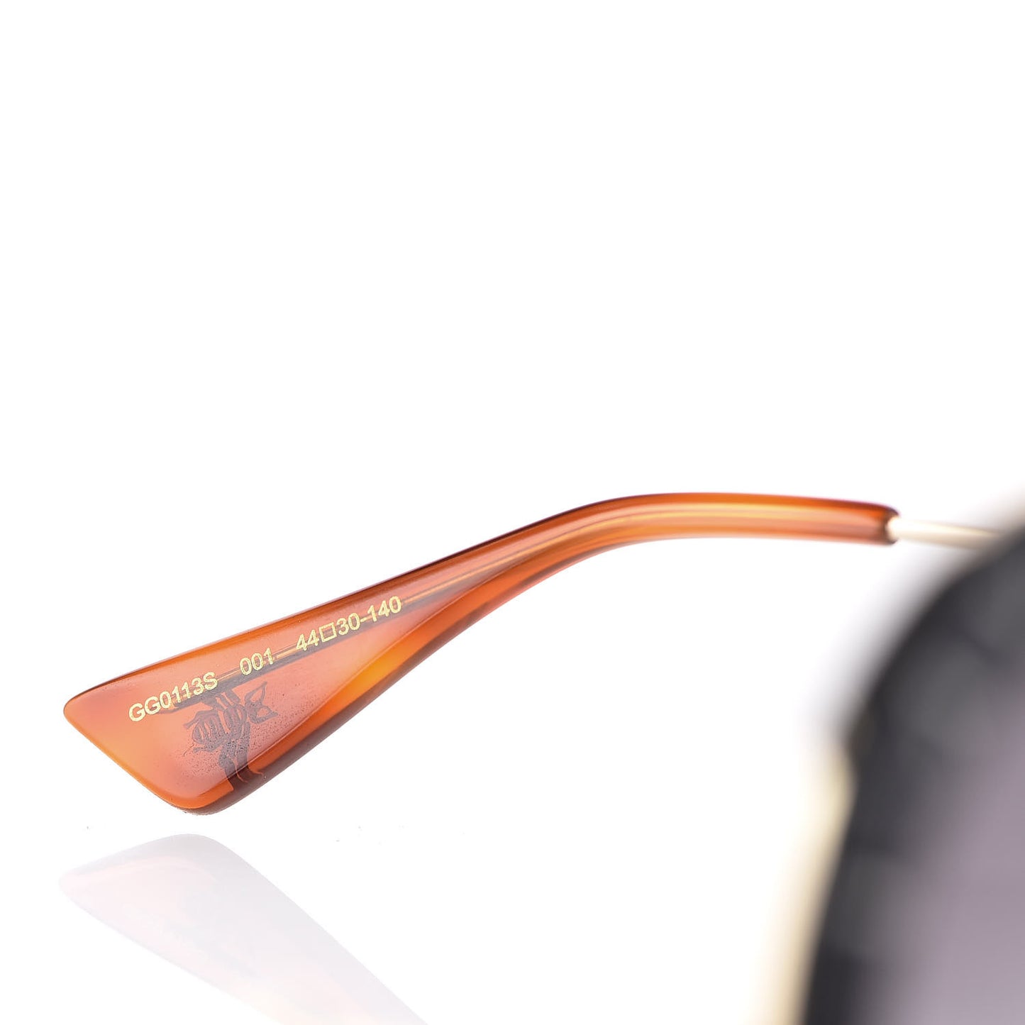 Metal L'Aveugle Par Amour Round Frame Sunglasses GG0113S Black