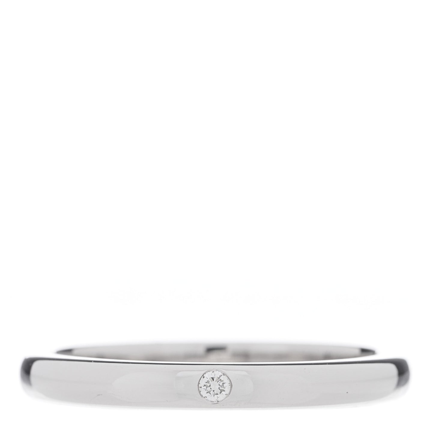 Platinum Diamond Elsa Peretti Band Ring 56 7.5